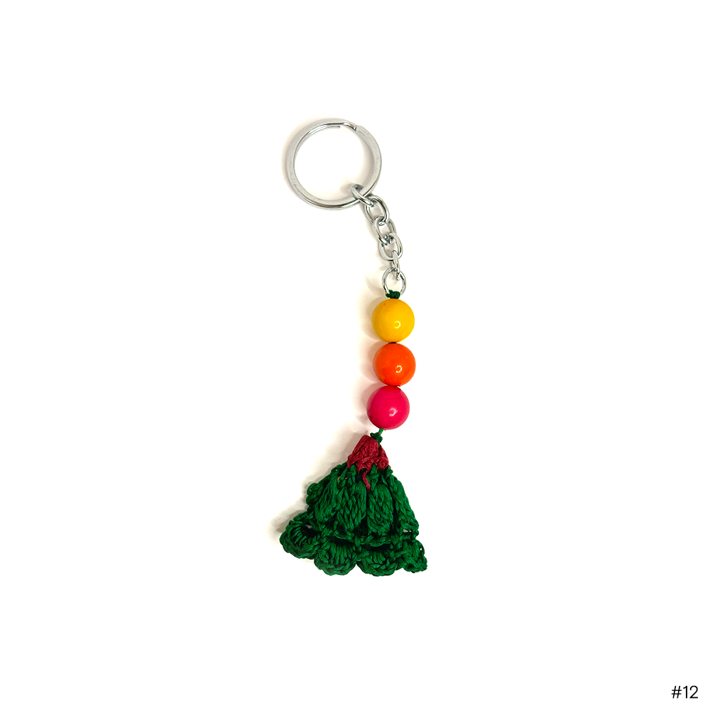Green Hanging Flower Keychain - Madhues