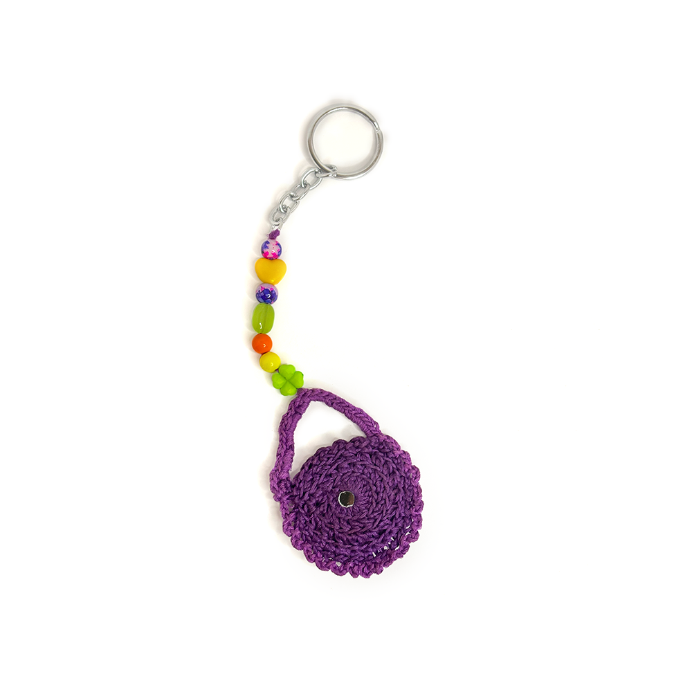 Violet Chic Crochet Keychain - Madhues