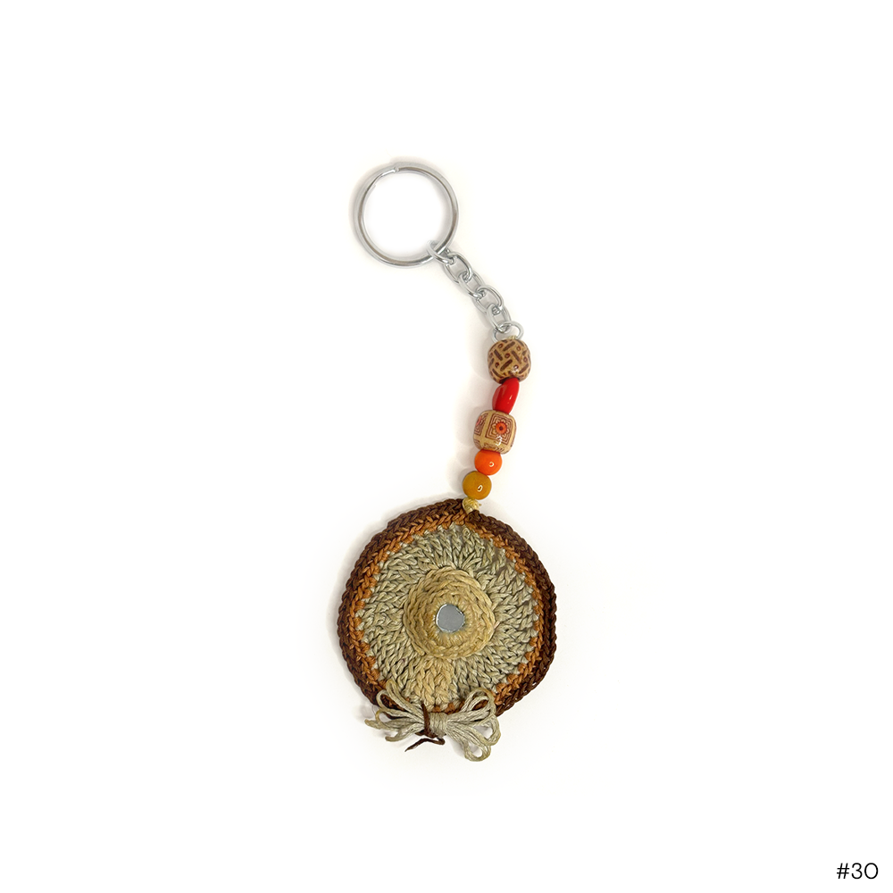 Mocha Swirl Crochet Keychain - Madhues