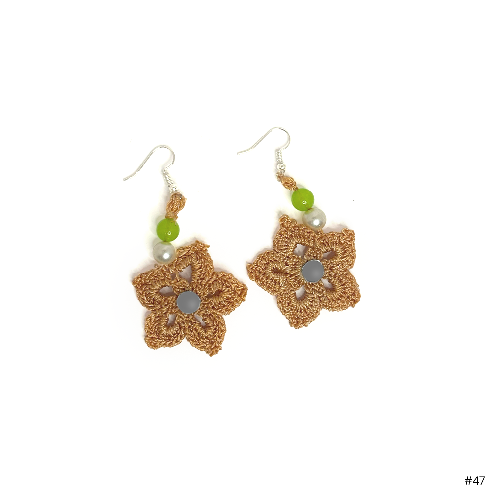 Golden Starburst Earrings - Madhues