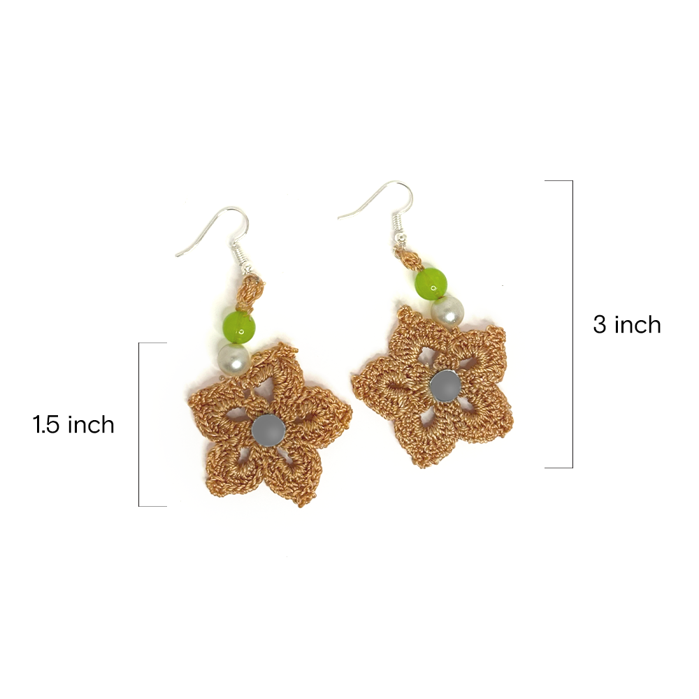 Golden Starburst Earrings - Madhues