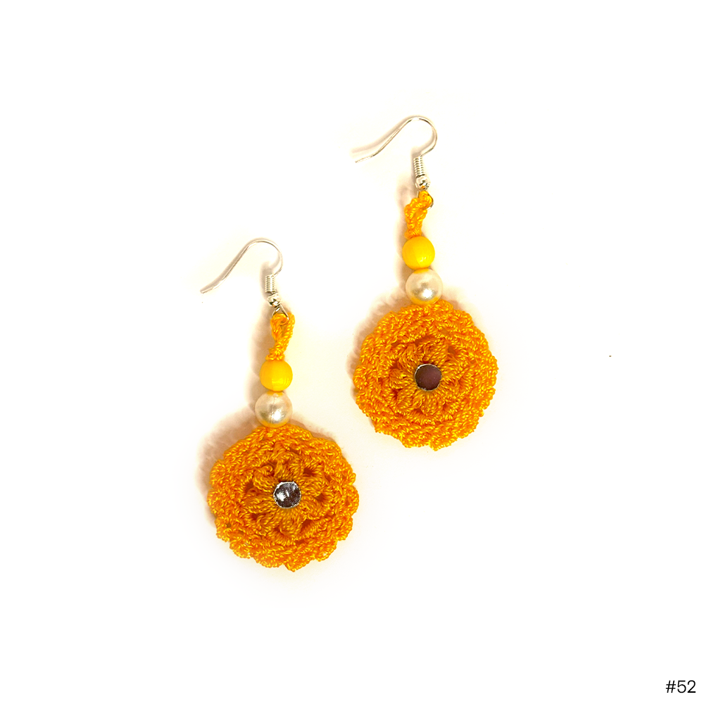 Sunburst Crochet Earrings - Madhues