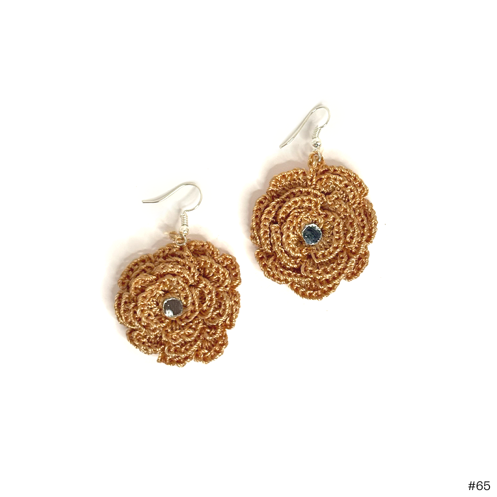 Golden Rose Earrings - Madhues