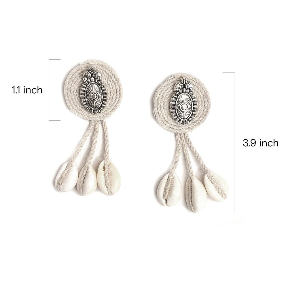 Seashell Jute Earrings - Madhues