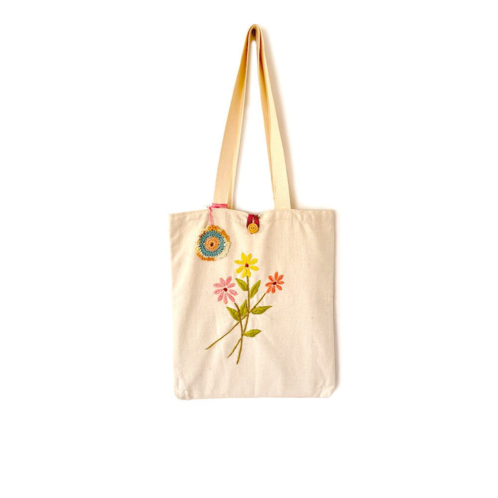 Floral Sprig Tote - Madhues