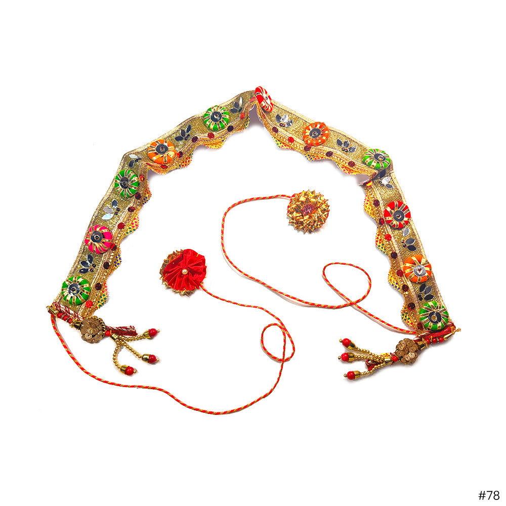 Unique Multicolor Bandarwal with Mirror Work - Madhues