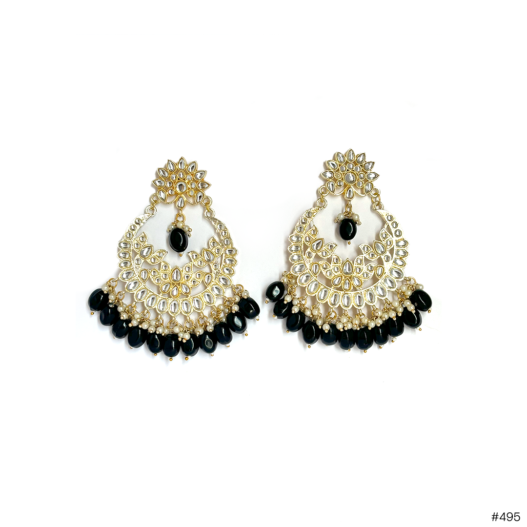 Polki Chandbali Earrings - Image 1