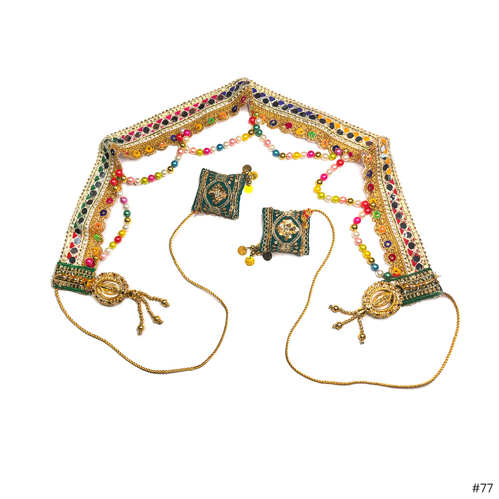 Multicolor Bandarwal with Mirror Work - Madhues