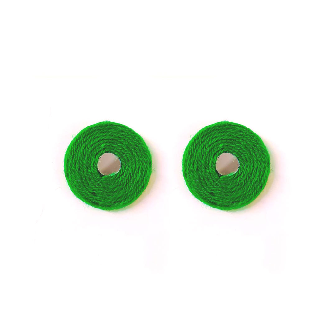 Vibrant Verde Mirror Studs - Image 1