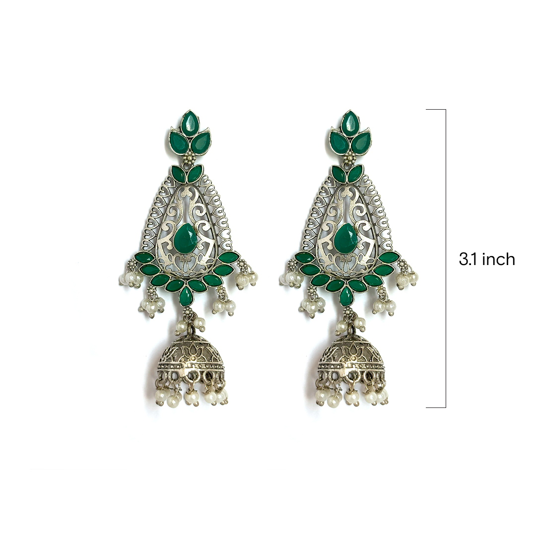 Royal Filigree Jhumkas - Image 2