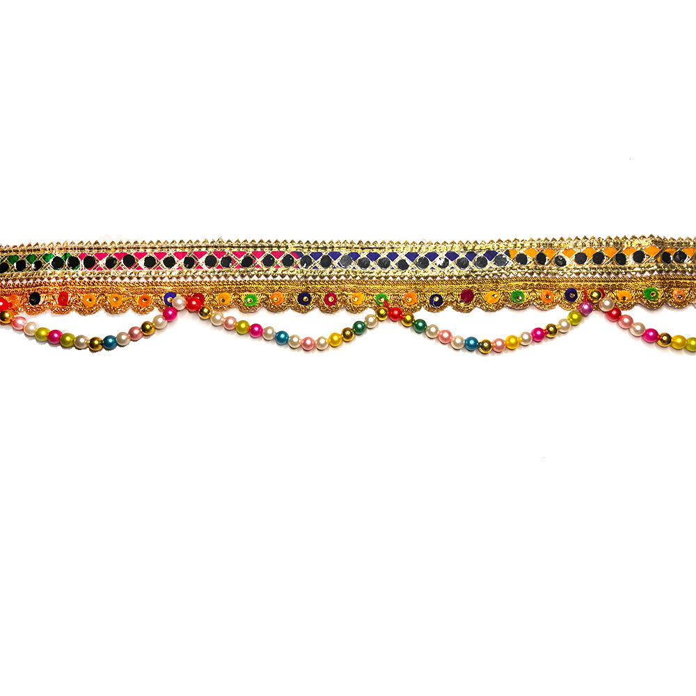 Multicolor Bandarwal with Mirror Work - Madhues