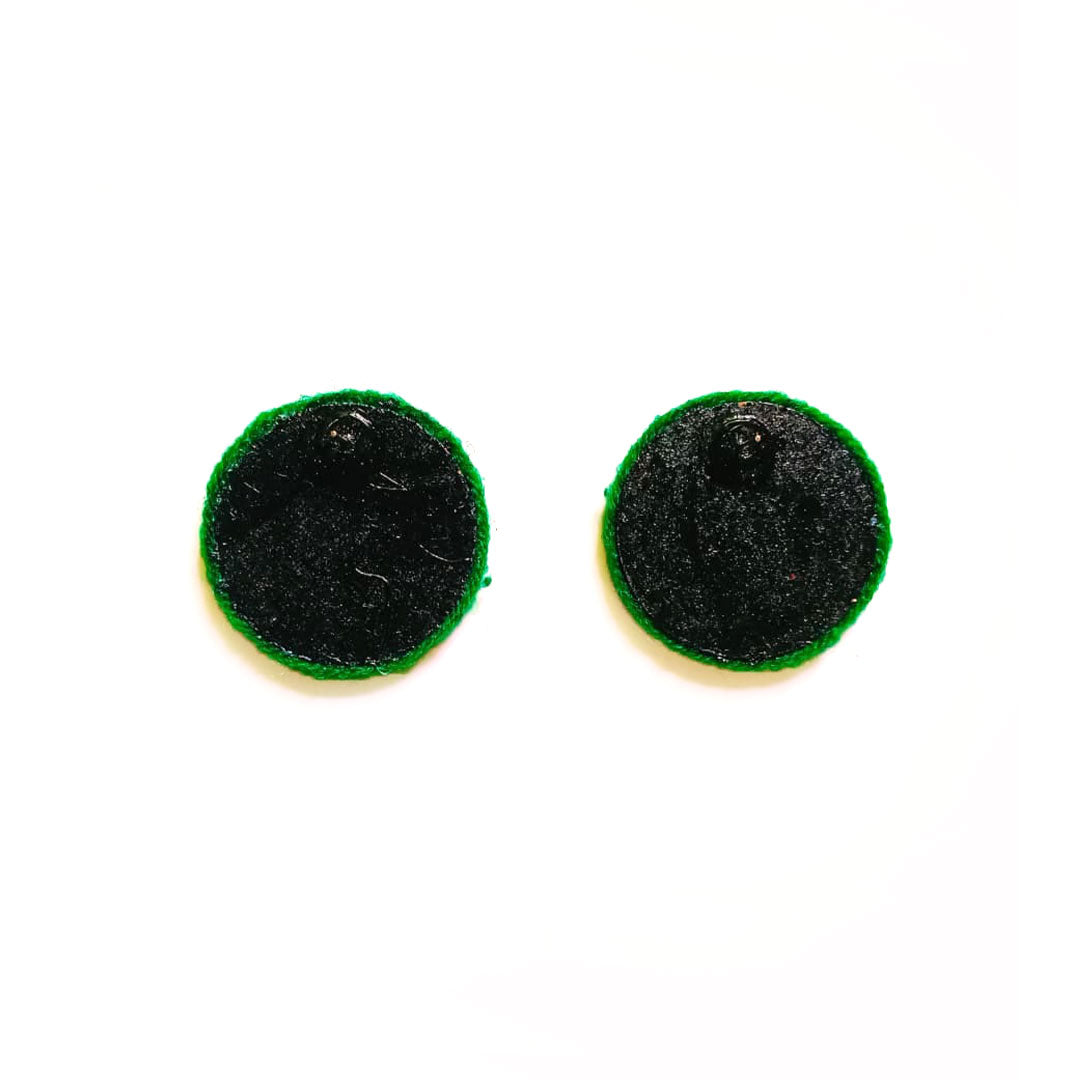 Vibrant Verde Mirror Studs - Image 3