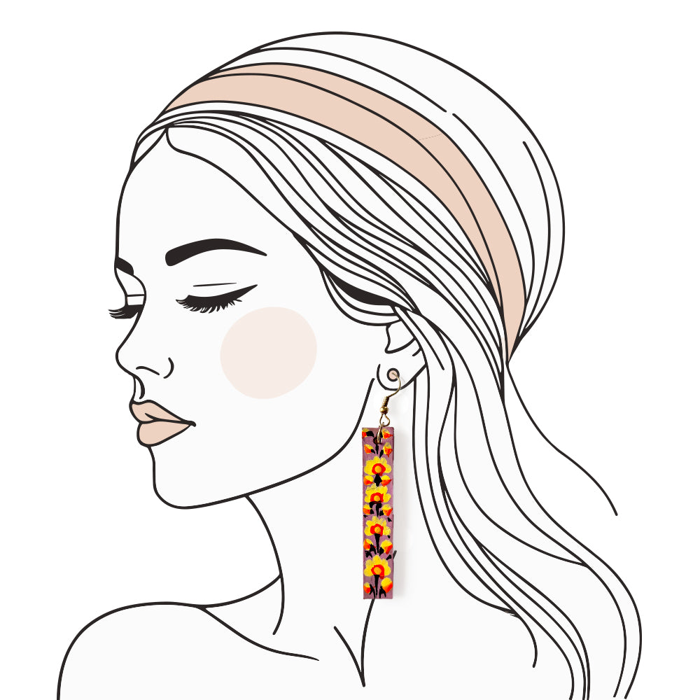 Meadow Mist Drop Earrings - Madhues