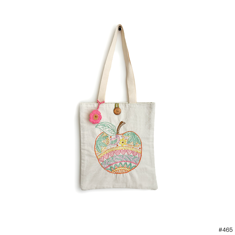 Sweet Harvest Embroidered Tote - Madhues