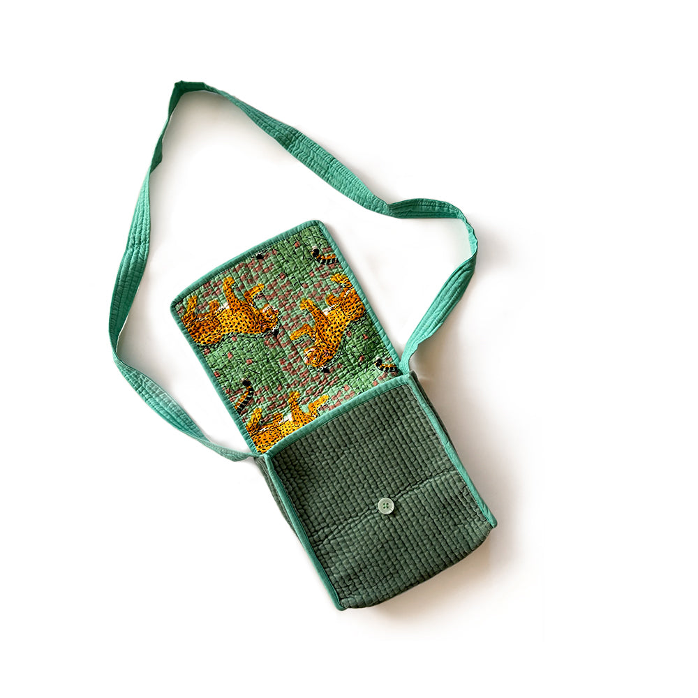 Jungle Charm Quilted Sling Bag - Madhues
