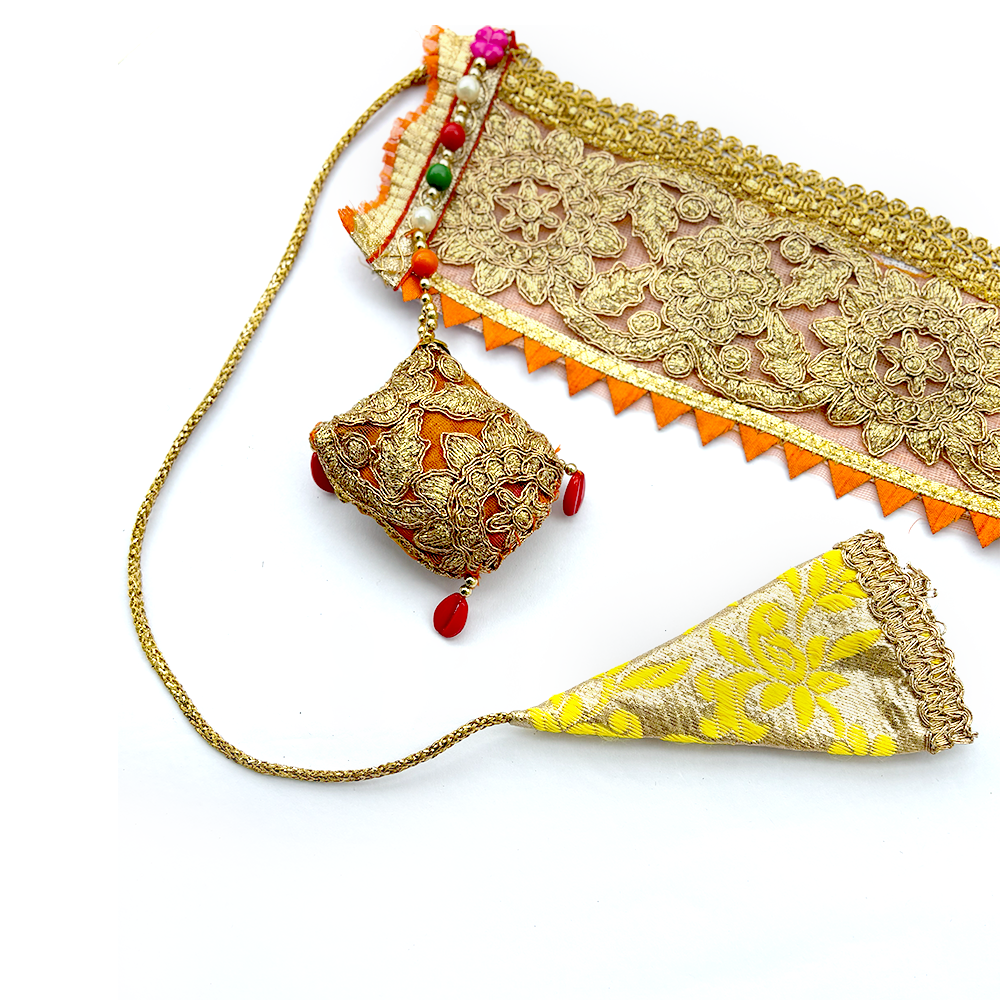 Opulent Golden Zari Work Bandarwal - Madhues