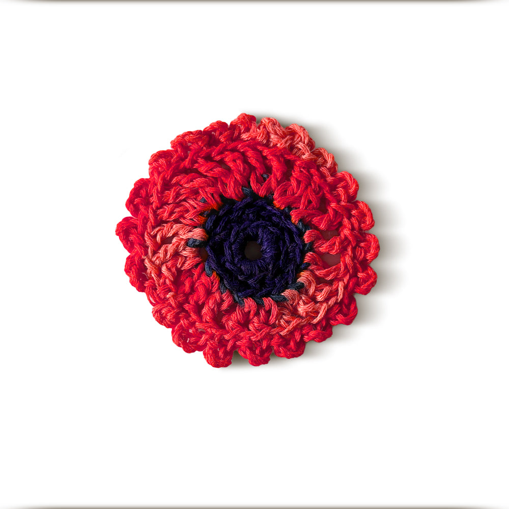 Scarlet Bloom Crochet Appliqué - Madhues