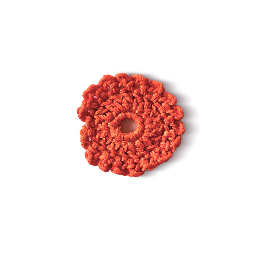 Tangerine Bloom Crochet Motif - Madhues