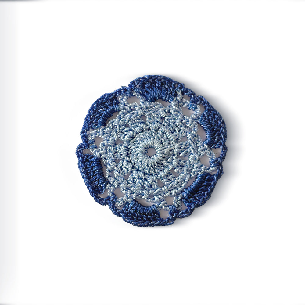 Azure Snowflake Crochet Motif - Madhues