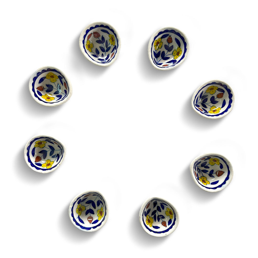 Hand-painted Ceramic Diyas for Festive Decor