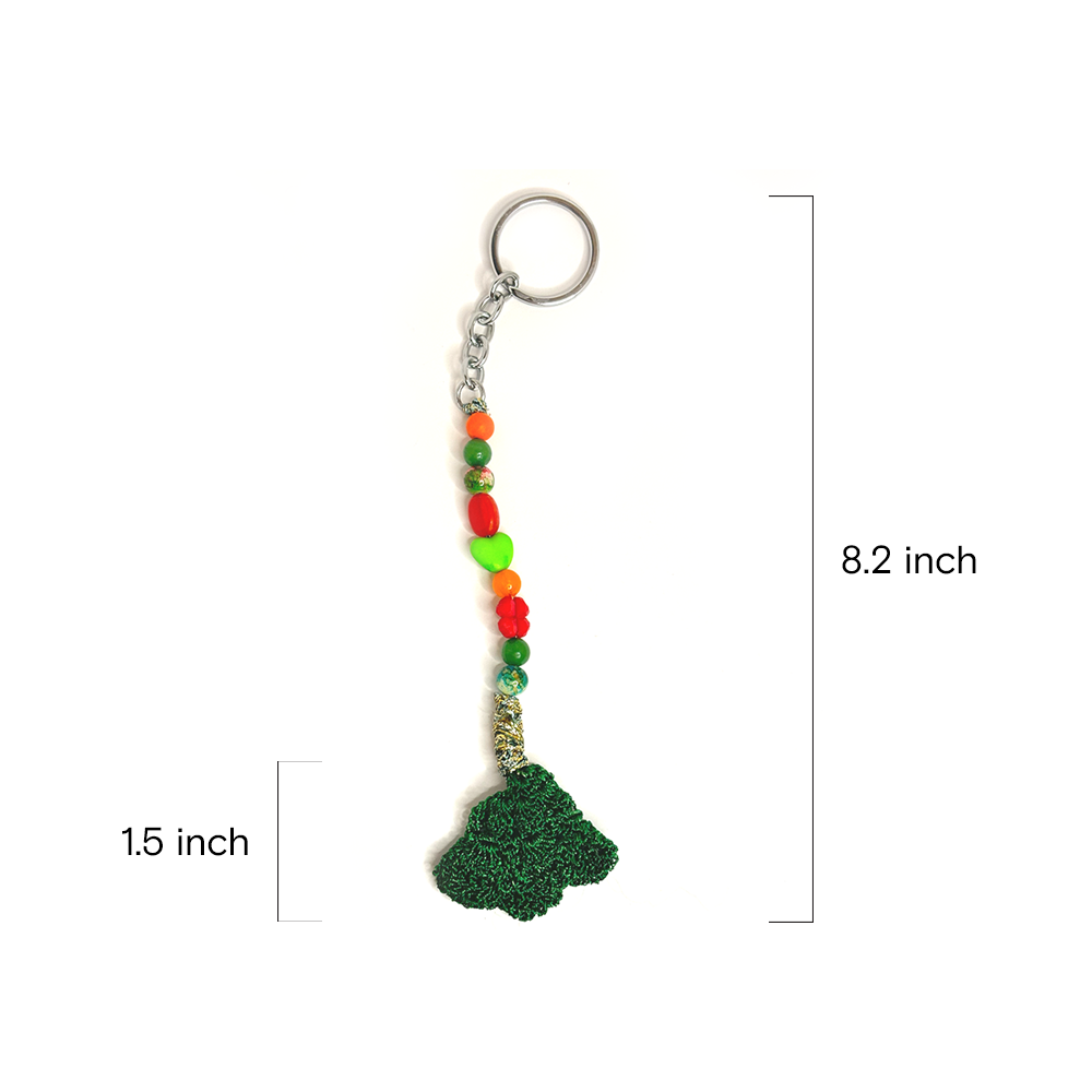 Emerald Bloom Keychain - Madhues