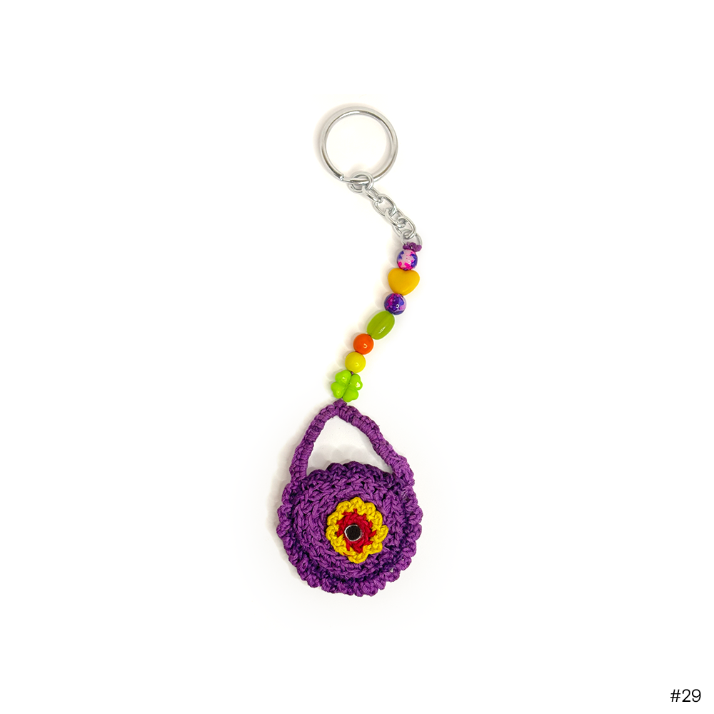 Violet Chic Crochet Keychain - Madhues