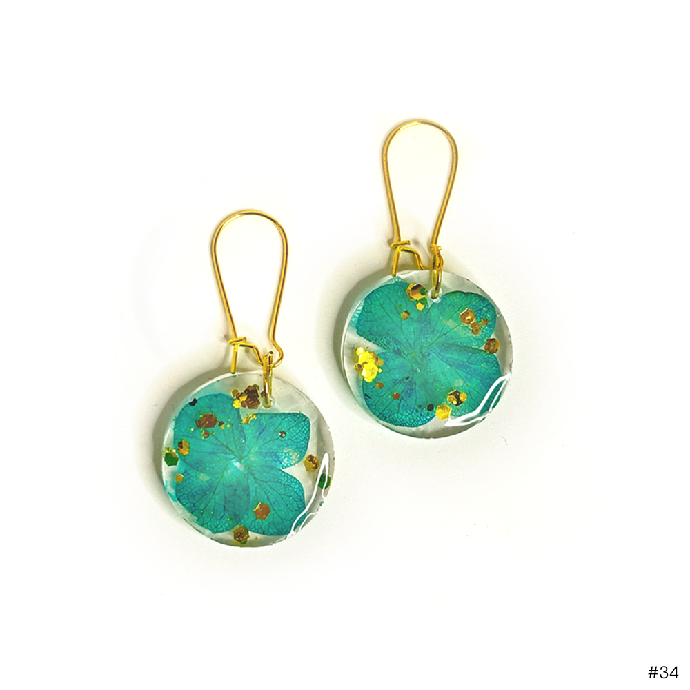 Turquoise Hydrangea Drops