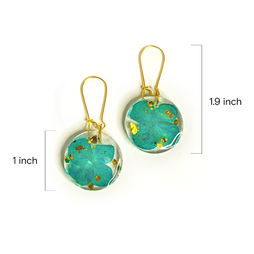 Turquoise Hydrangea Drops