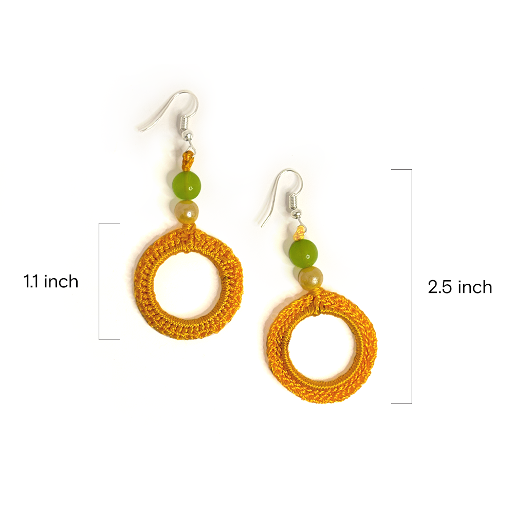 Golden Hoop Earrings - Madhues
