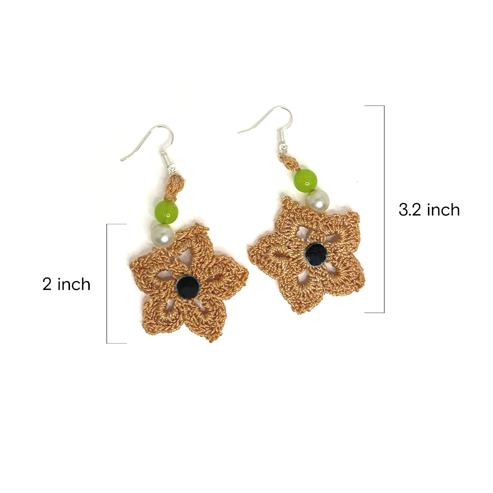 Golden Starburst Earrings - Madhues