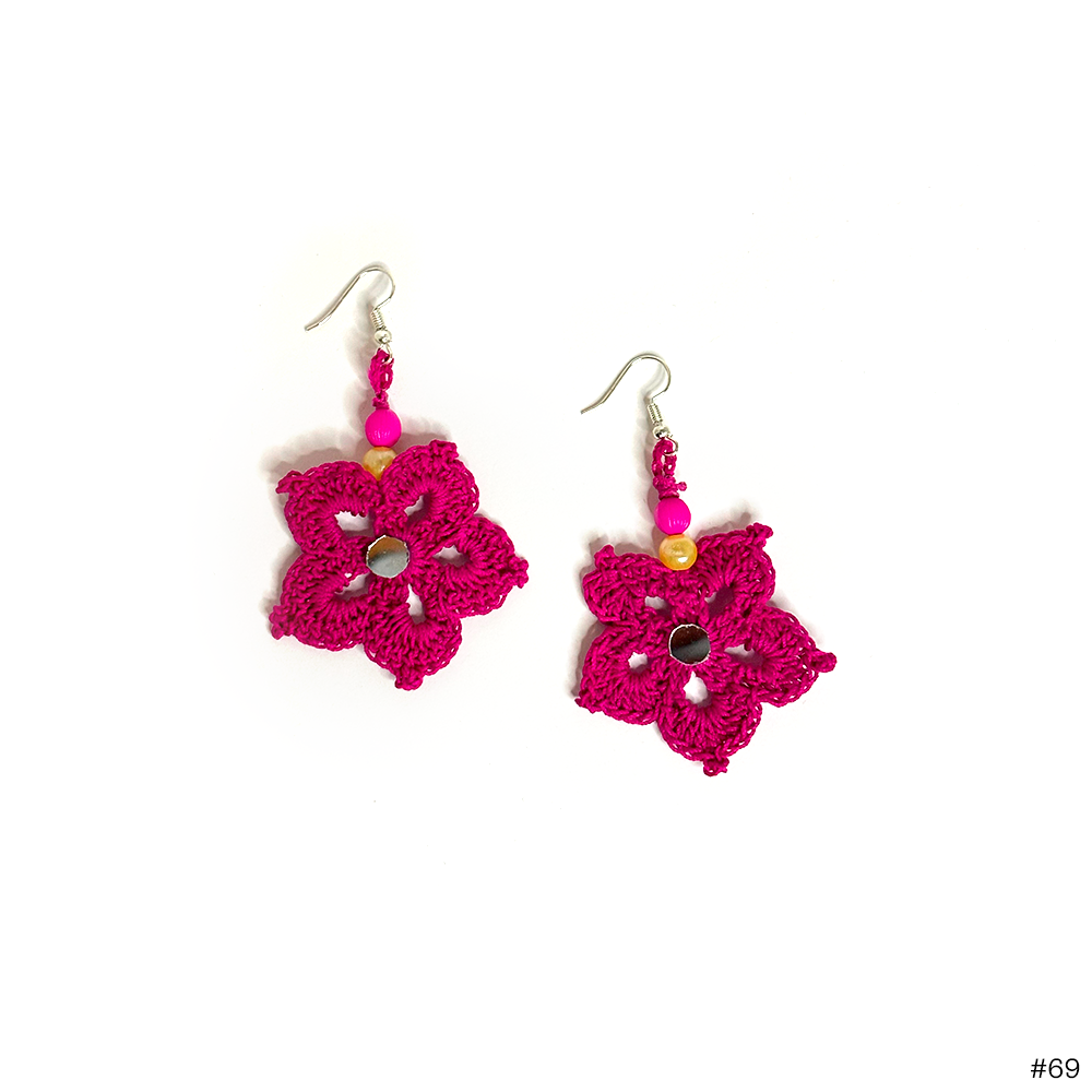 Pink Petal Earrings - Madhues
