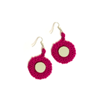 Pink Disc Earrings - Madhues