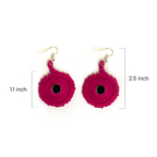 Pink Disc Earrings - Madhues