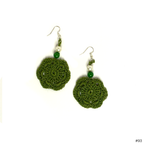 Emerald Floral Earrings - Madhues