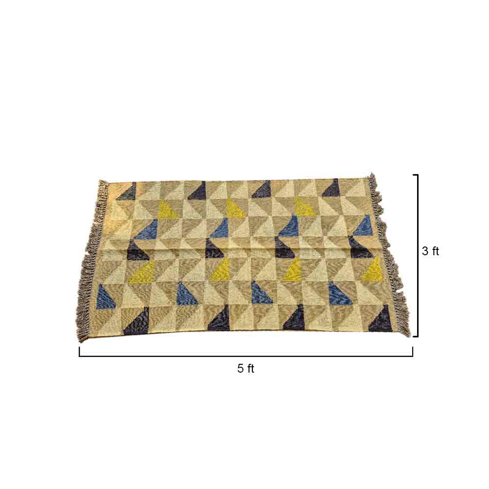 Earthy Tones Pop-of-Color Durrie - Image 3