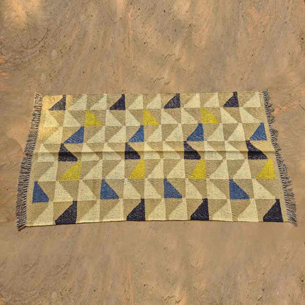 Earthy Tones Pop-of-Color Durrie - Image 2