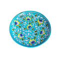 Turquoise Bloom Hand-painted Plate 