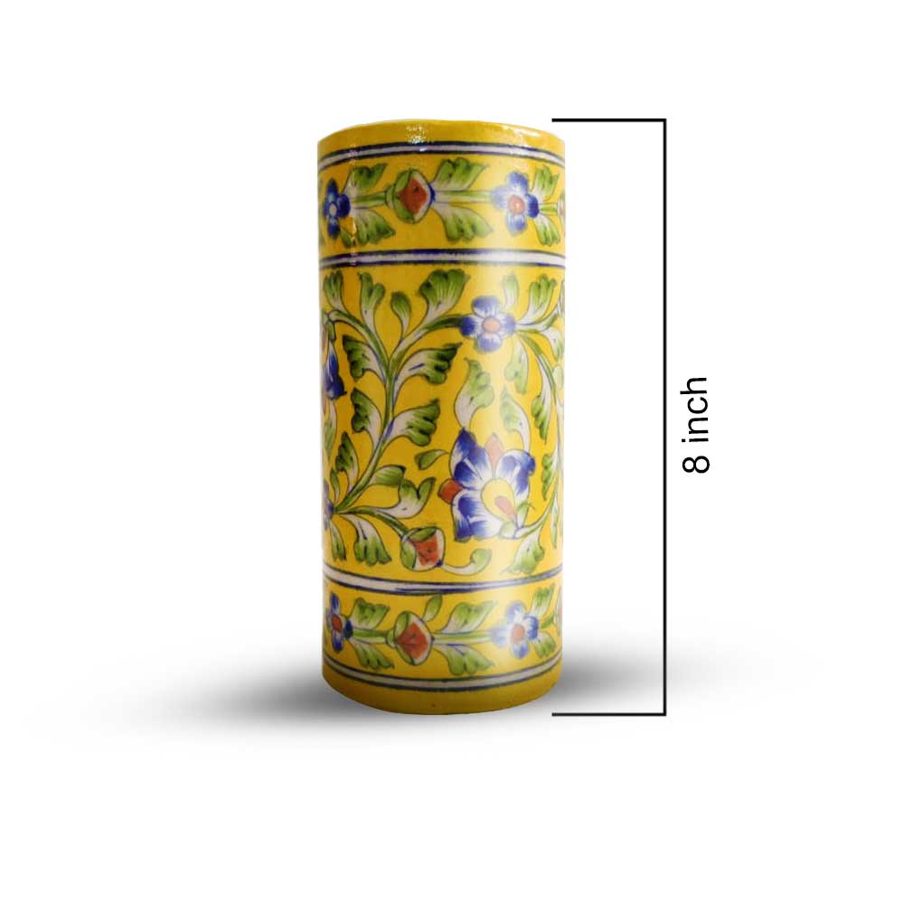 Saffron Field Ceramic Flower Vase - Image 2