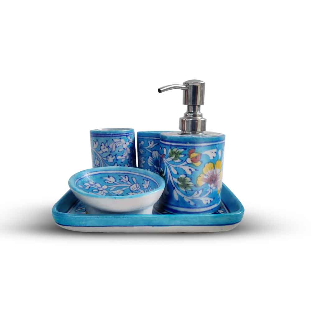 Vibrant Heritage Bathroom Accessory Ensemble - Image 2