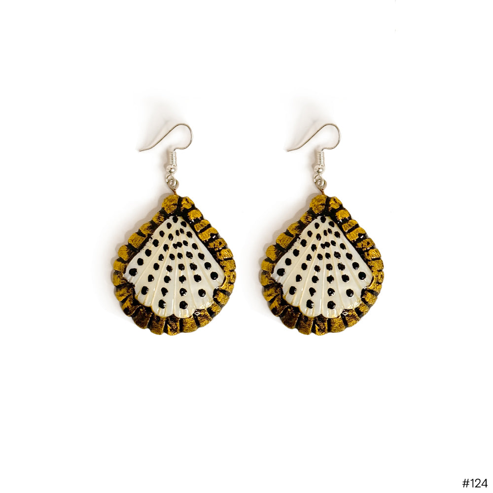 Dramatic Shell Earrings - Madhues
