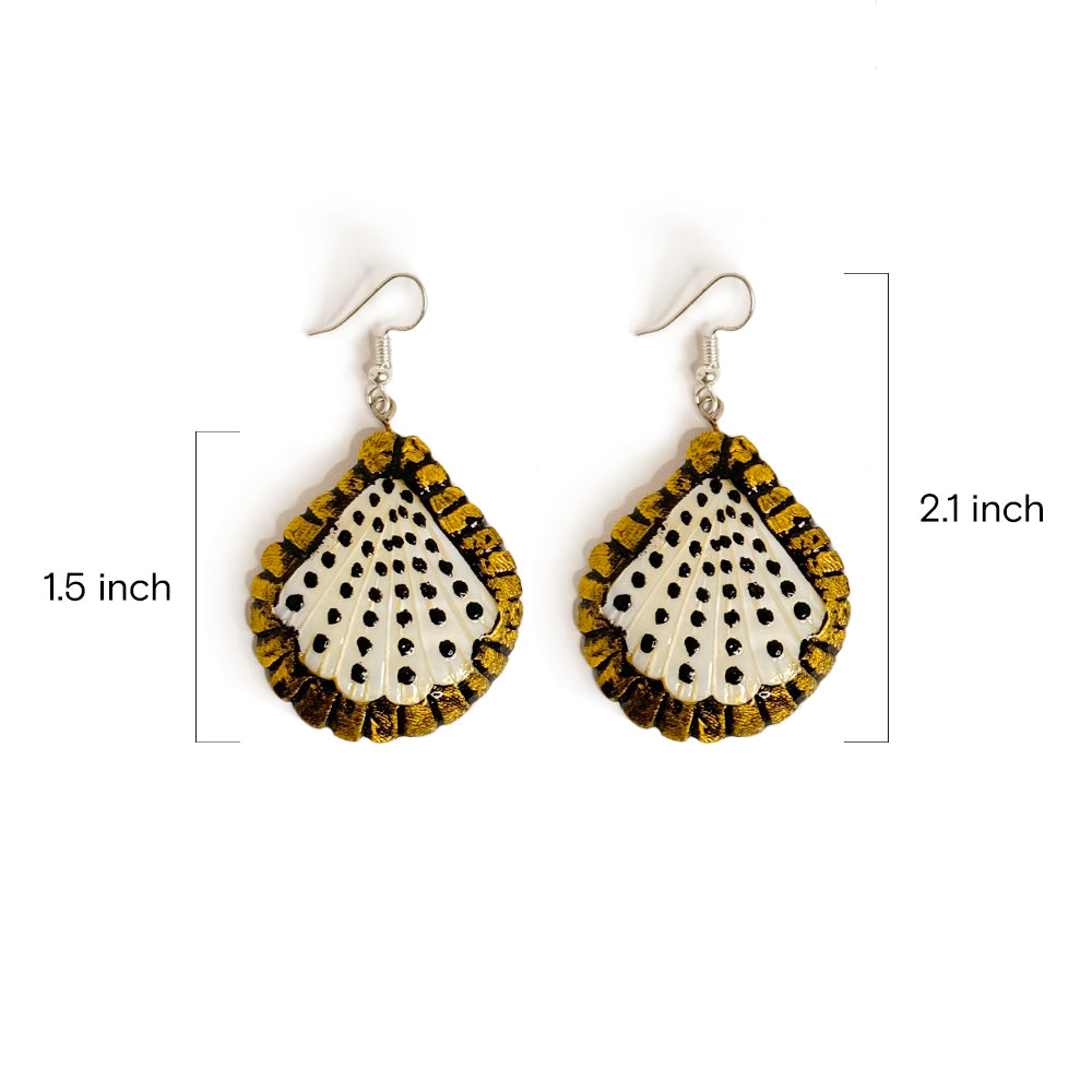 Dramatic Shell Earrings - Madhues