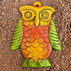 Pokhran Folk Art Owl Sculpture Wall Decor - Madhues