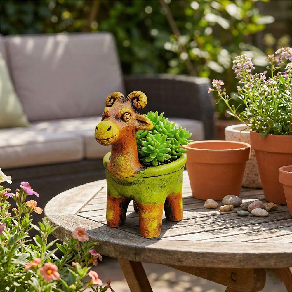 goat planter pot The Mountain Goat Planter Pal – Madhues