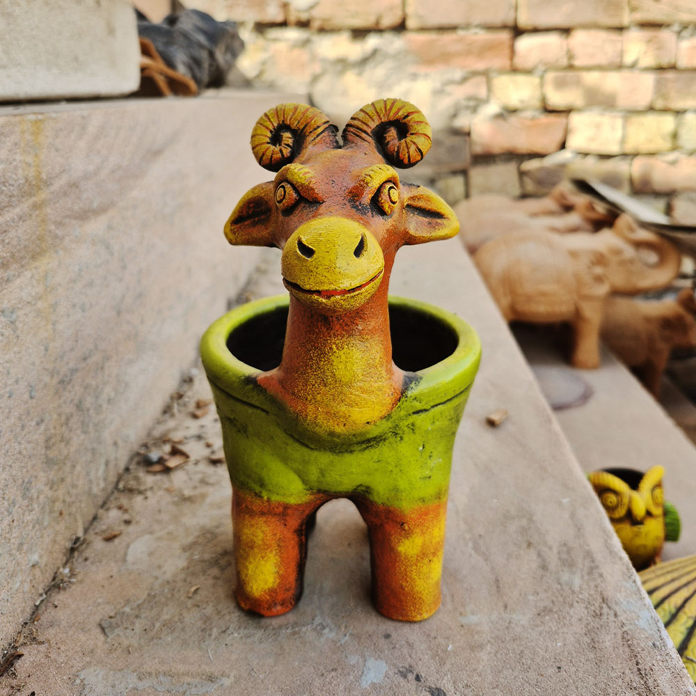 goat planter pot The Mountain Goat Planter Pal – Madhues