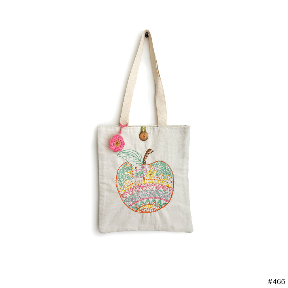 Sweet Harvest Embroidered Tote - Madhues