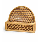 Woven Bamboo Mail Organizer & Napkin Holder