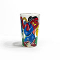 Hand-Painted Bengal Pattachitra Glass Tumbler - Traditional Folk Art Decor - Madhues