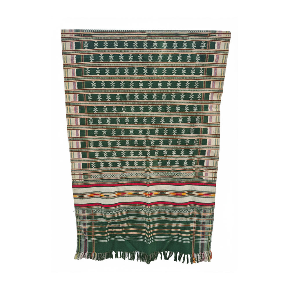 Forest Green Heritage Handwoven Pattu Shawl