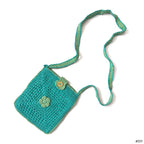 Azure Bloom Crochet Sling Bag - Madhues