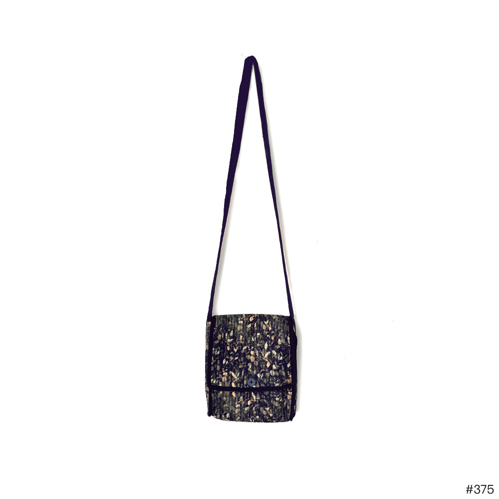 Golden Lattice Quilted Sling Bag - Madhues